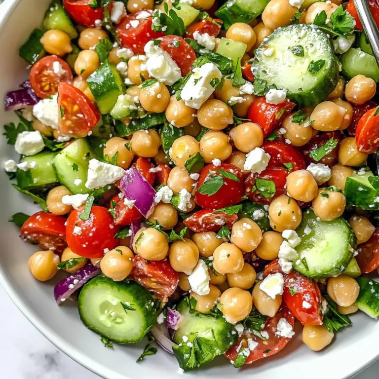 10-Minute Mediterranean Chickpea Salad
