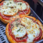 Air Fryer Bagel Pizzas
