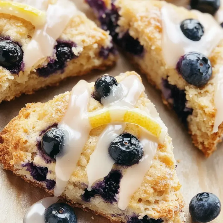 Almond Flour Lemon Blueberry Scones