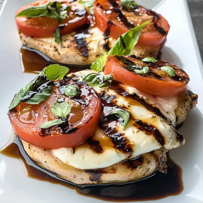 Caprese Grilled Chicken with Balsamic Reduction Recipe