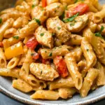 Cashew Cream Cajun Chicken Pasta - Dairy Free!