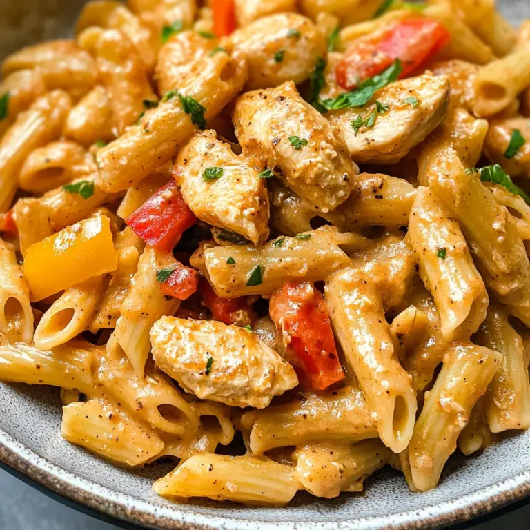 Cashew Cream Cajun Chicken Pasta - Dairy Free!
