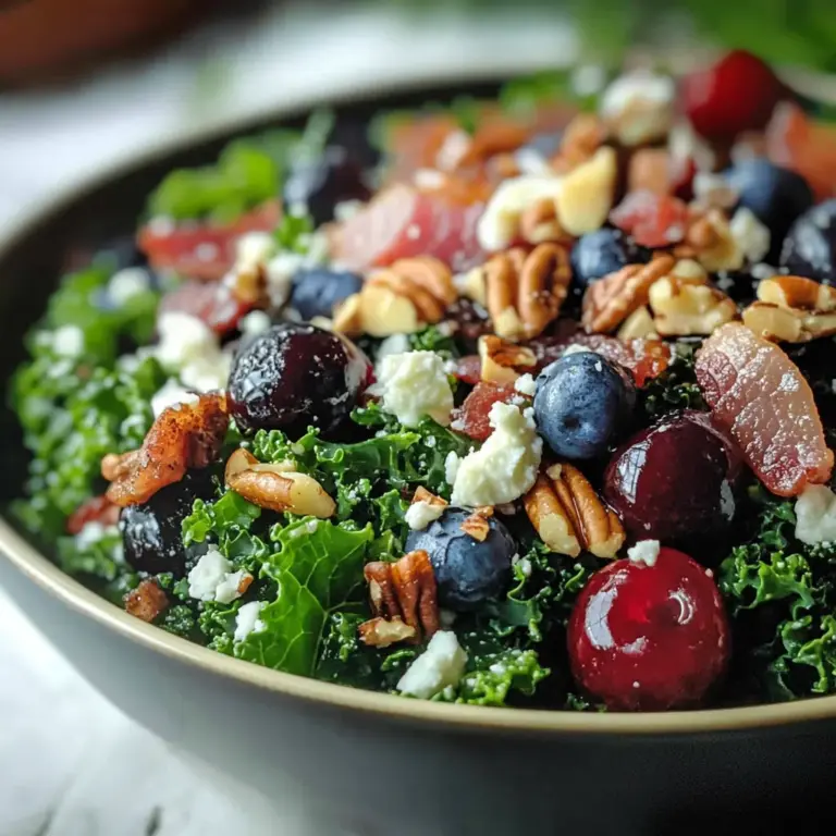 Cherry Summer Kale Salad with Balsamic Vinaigrette