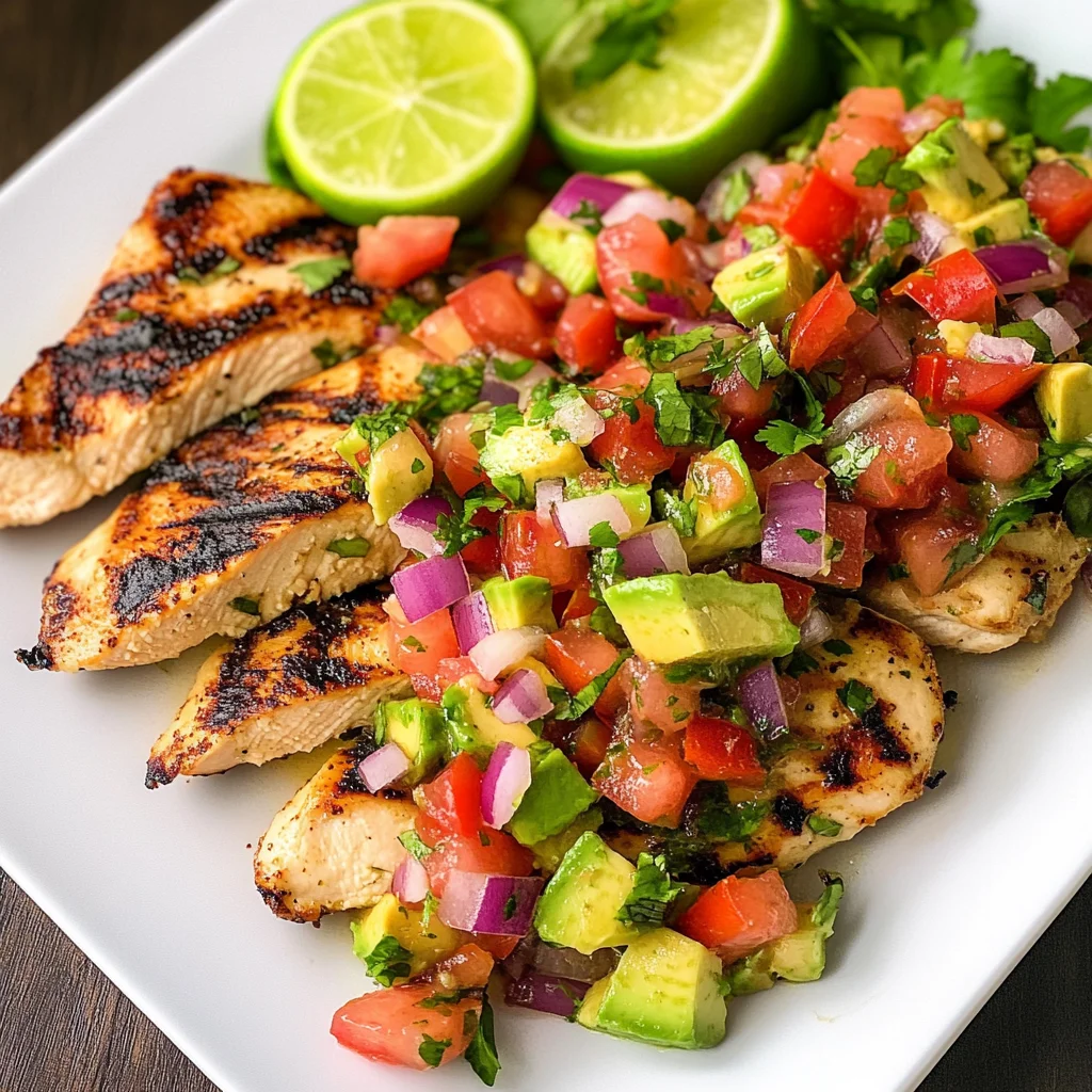 Cilantro-Lime Chicken with Avocado Salsa