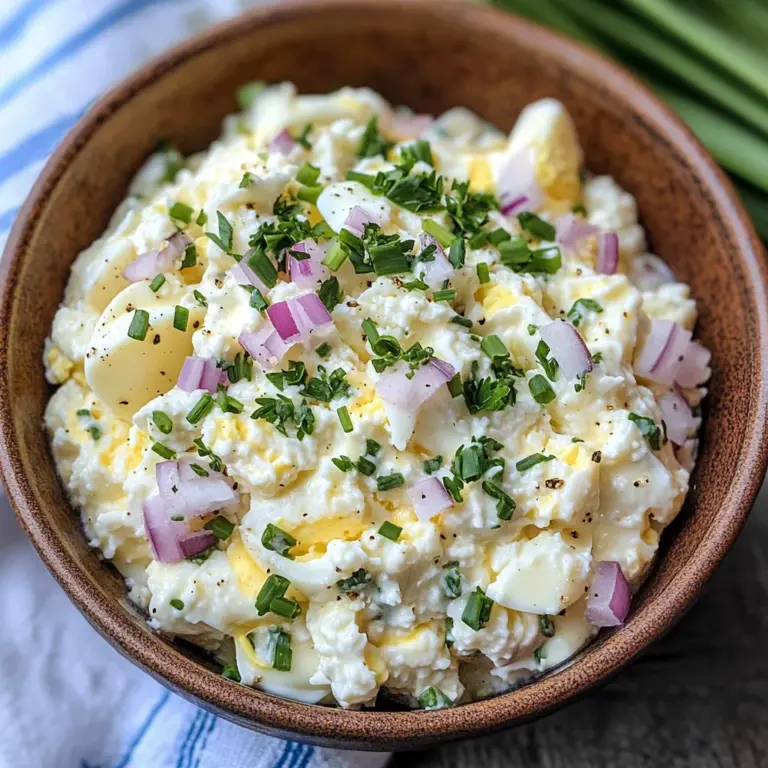 Cottage Cheese Egg Salad (No Mayo)