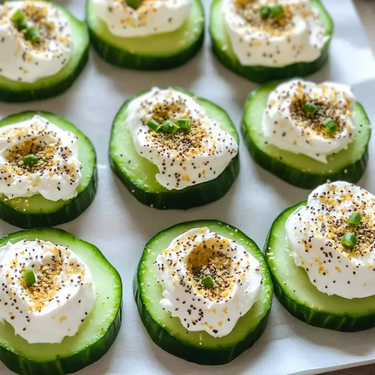 Everything Bagel Cucumber Bites