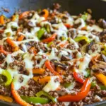 Ground Beef Philly Cheesesteak Recipe (Keto)