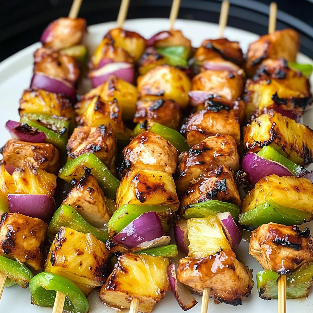 Hawaiian Chicken Kebabs