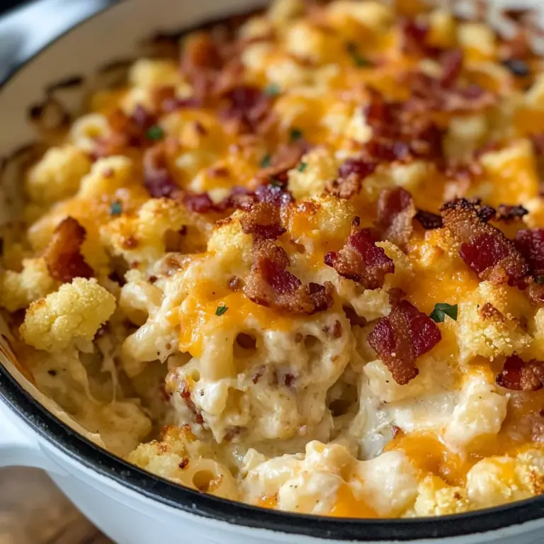 Keto Cauliflower Mac and Cheese