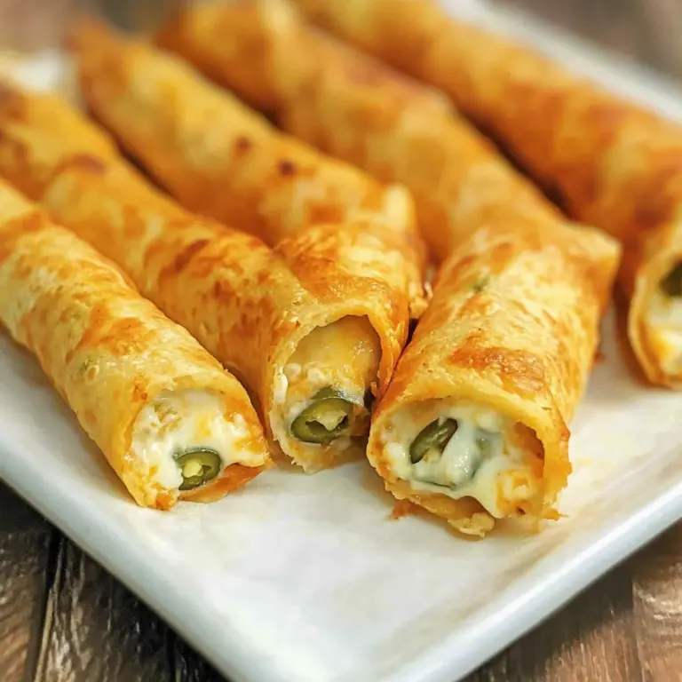 Keto Jalapeño Popper Taquitos