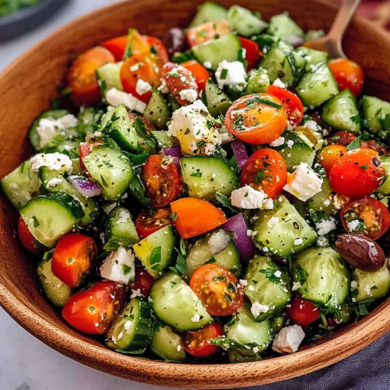 Mediterranean Cucumber Salad