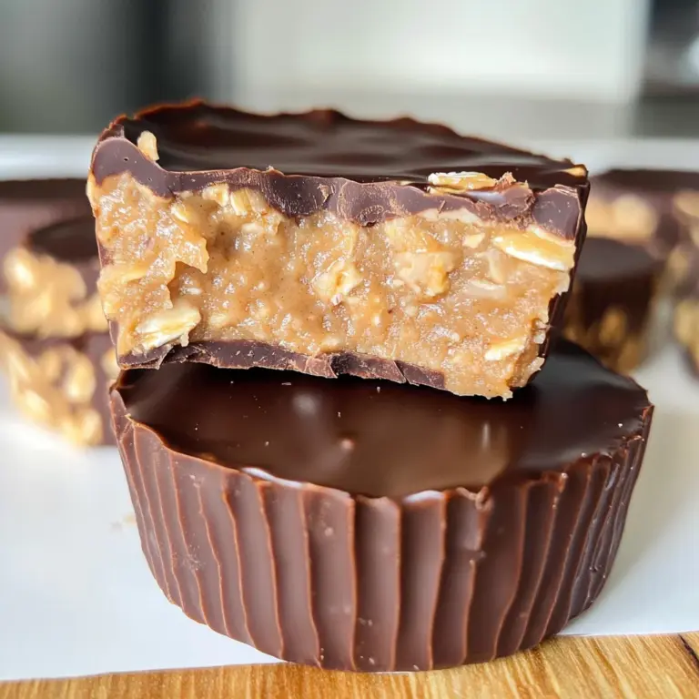 No Bake Peanut Butter Oat Cups