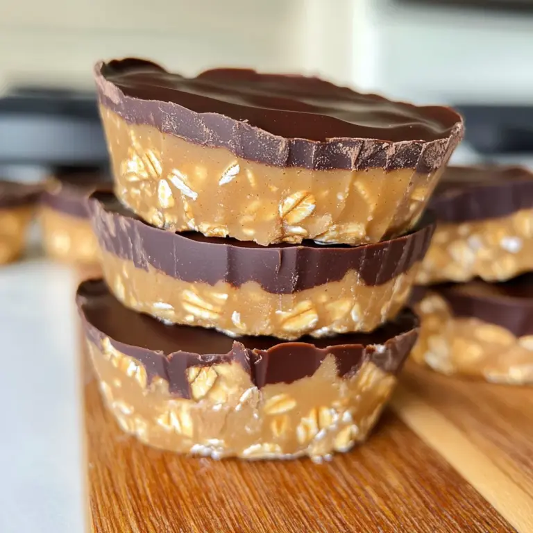 No Bake Peanut Butter Oat Cups