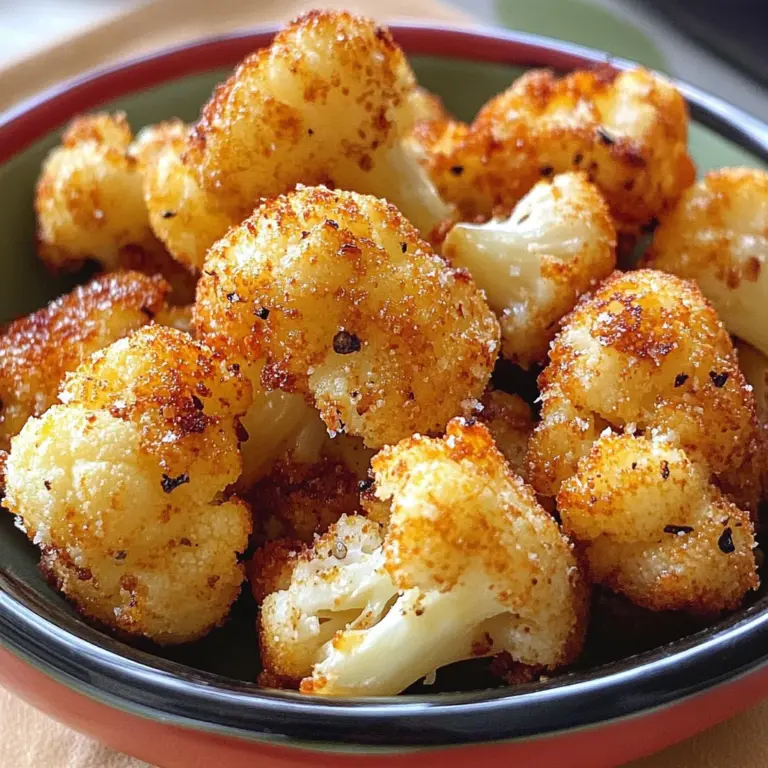 Parmesan Cauliflower Bites - Just 5 Ingredients