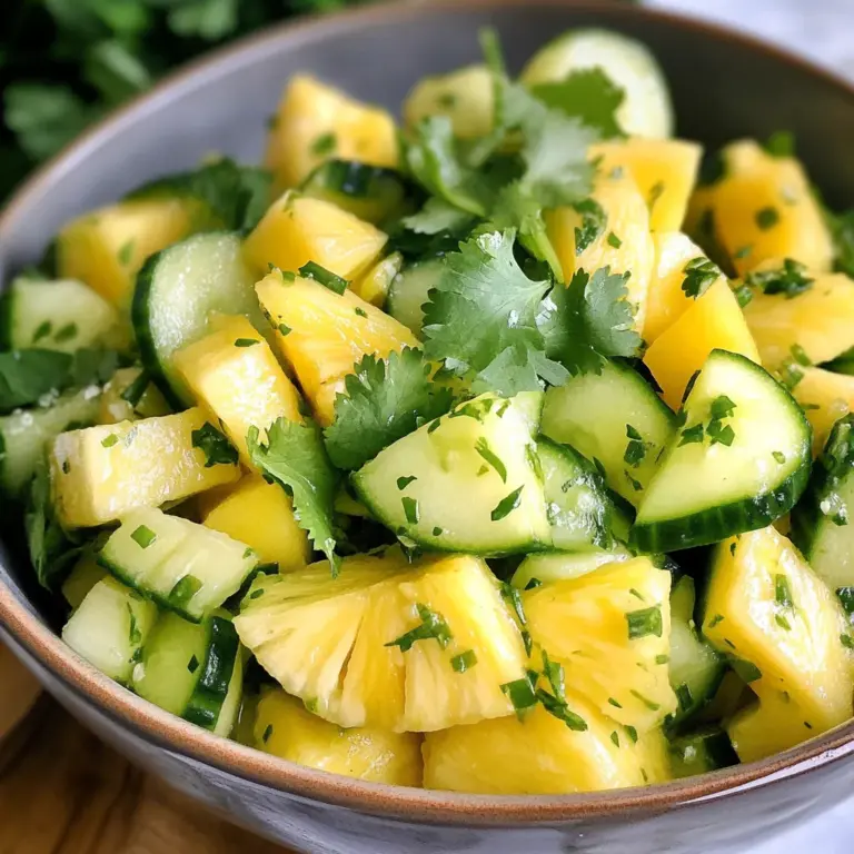 Pineapple Cucumber Salad