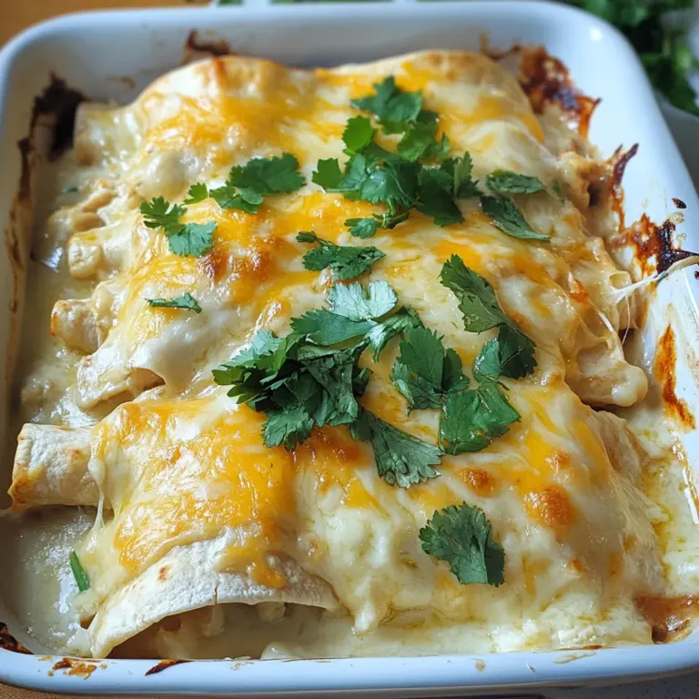 Skinny White Chicken Enchiladas