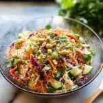Spring Roll Salad with Spicy Ginger Dressing