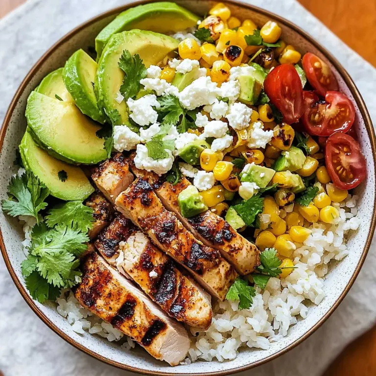 Street Corn Chicken Rice Bowl