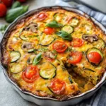 Summer Garden Crustless Zucchini Pie