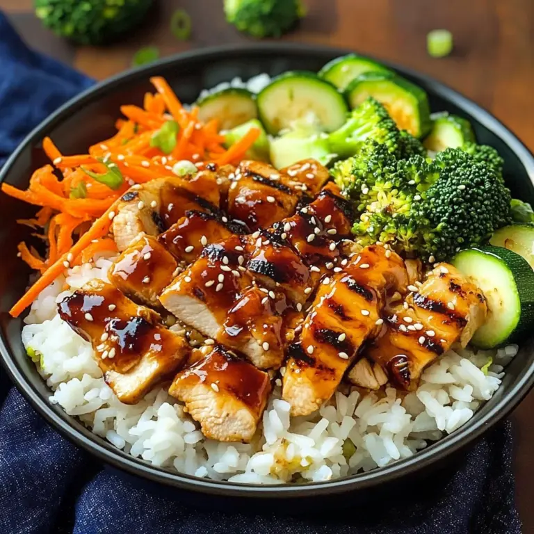 Teriyaki Grilled Chicken and Veggie Rice Bowls