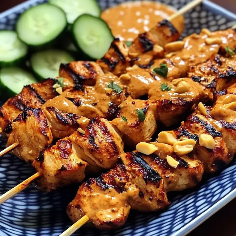 Thai Chicken Sate with Peanut Sauce