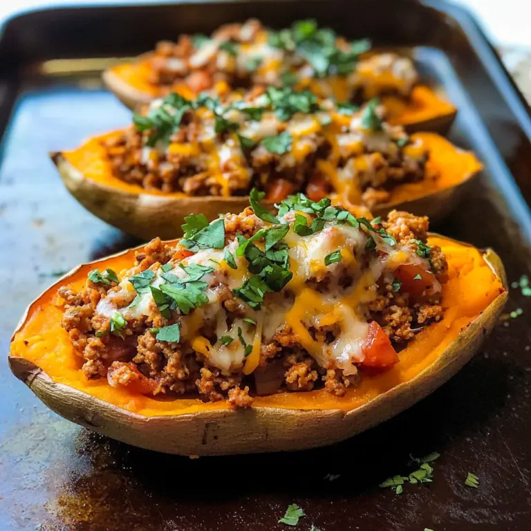 Turkey Taco Stuffed Sweet Potatoes