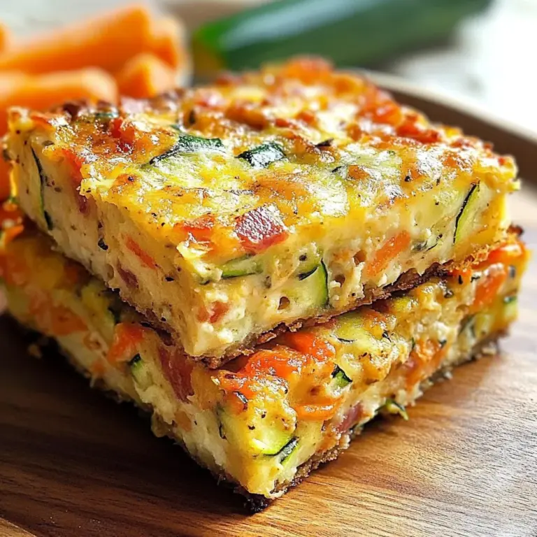 Zucchini and Turkey Bacon Slice