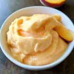 5-Minute Healthy Peach Frozen Yogurt