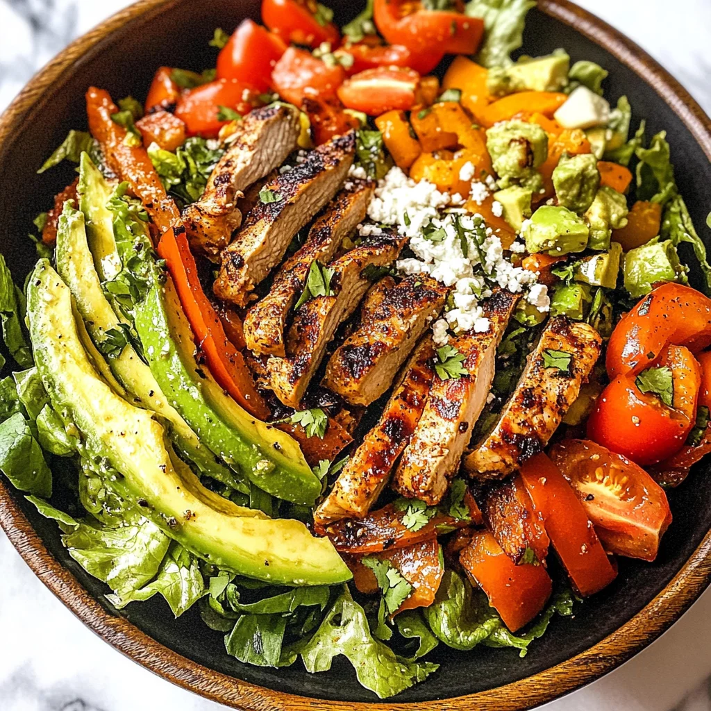 Chicken Fajita Salad Low Sugar Cooking