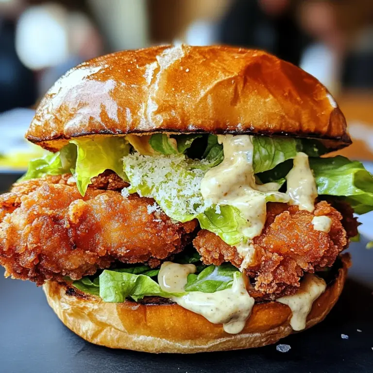 Crispy Chicken Caesar Sandwich