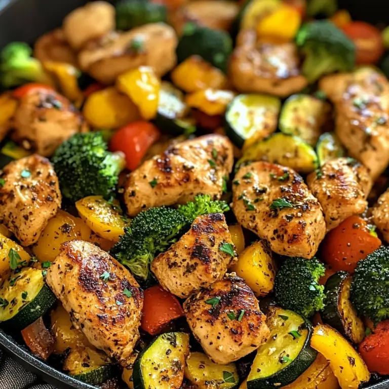 Healthy Chicken and Vegetables Skillet