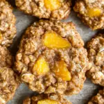 Healthy Peach Oatmeal Breakfast Cookies