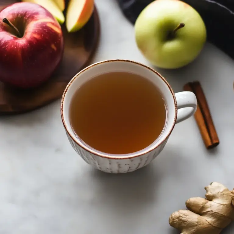 Korean Apple Tea with Ginger and Cinnamon (Saegwa Cha)