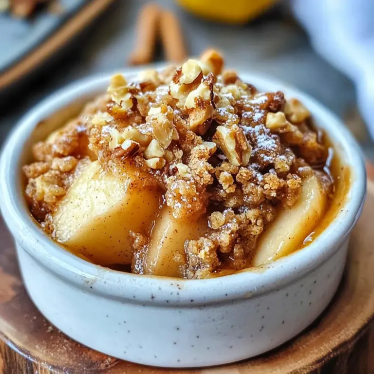 Mini Apple Walnut Crumble