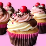 Neapolitan Ice Cream Cupcakes