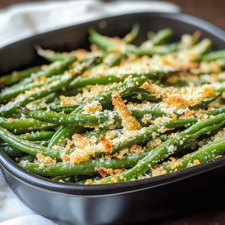 Roasted Parmesan Green Beans