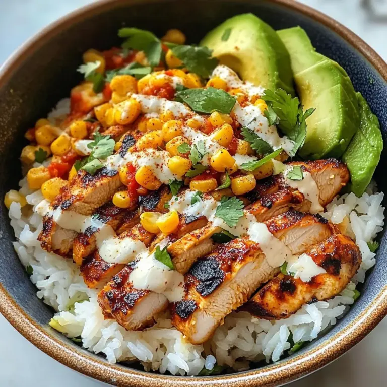 Street Corn Chicken Rice Bowl