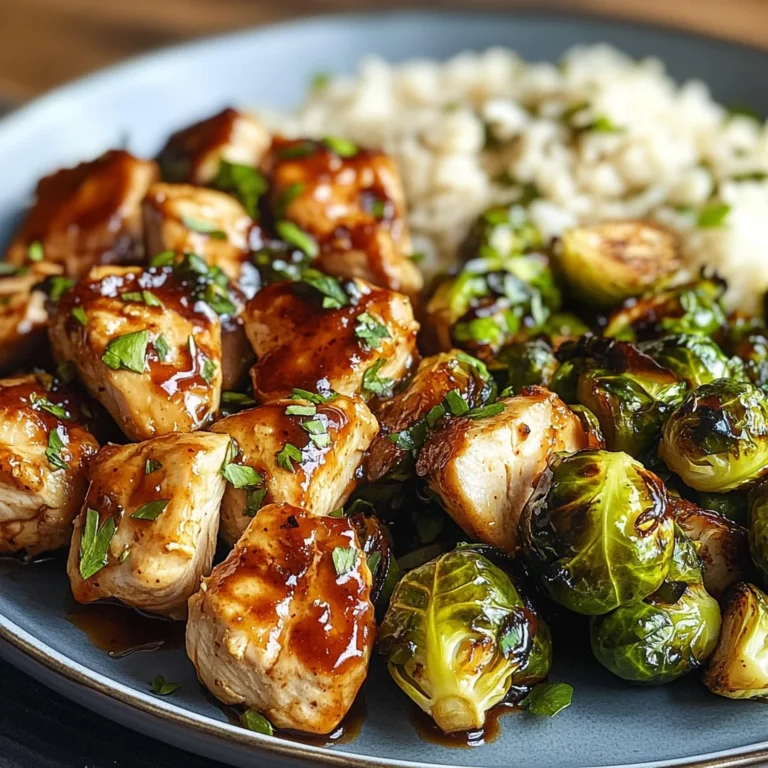 Air Fryer Sweet Chili Chicken and Brussels Sprouts