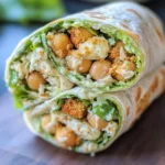 Chickpea Caesar Salad Wraps