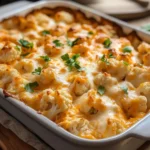 Creamy Buffalo Chicken Cauliflower Casserole Recipe