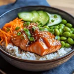 Crispy Salmon and Rice Bowl