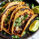 Crispy Sheet Pan Black Bean Tacos (Vegetarian)