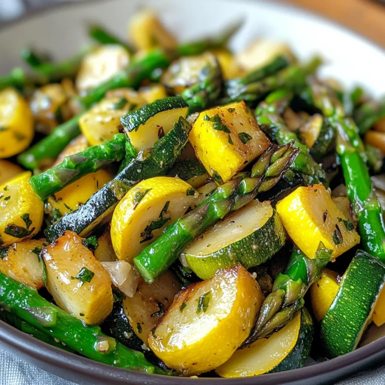 Flavorful Asparagus with Zucchini and Squash