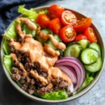 Healthy Burger in a Bowl