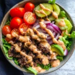 Healthy Burger in a Bowl