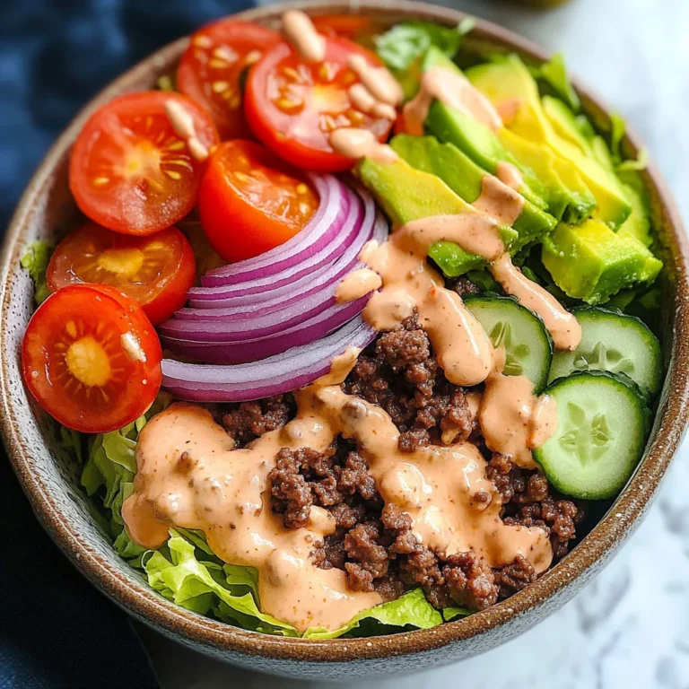 Healthy Burger in a Bowl