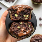 Healthy & Moist Chocolate Zucchini Muffins
