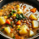 Hearty Lentil and Potato Soup