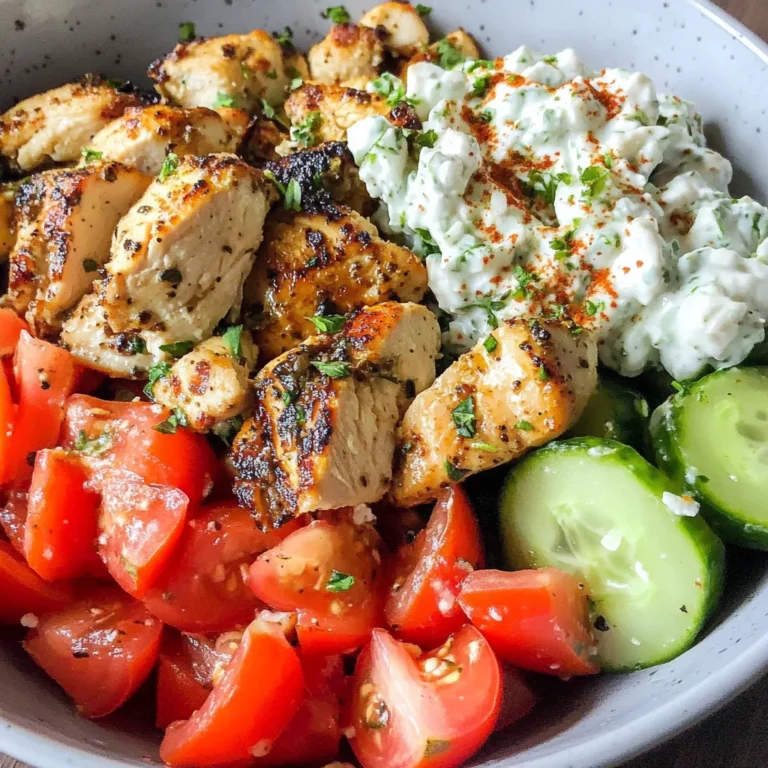 Low Carb Greek Chicken Bowls