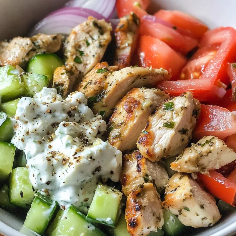 Low Carb Greek Chicken Bowls